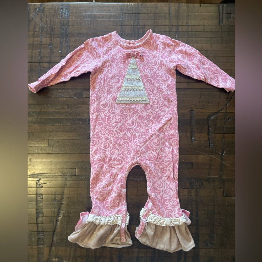 Ricrac &  Ruffles Christmas Romper